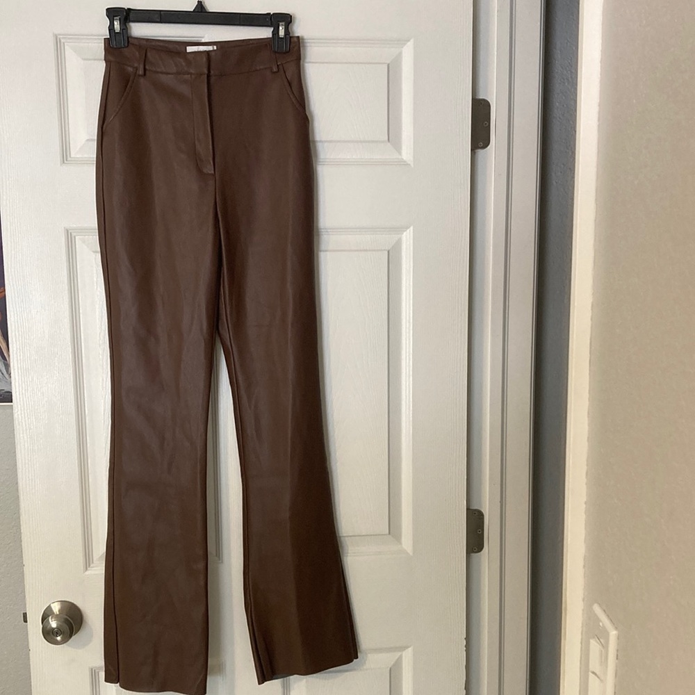 Meshki Tyra Straight Leg Chocolate Pants